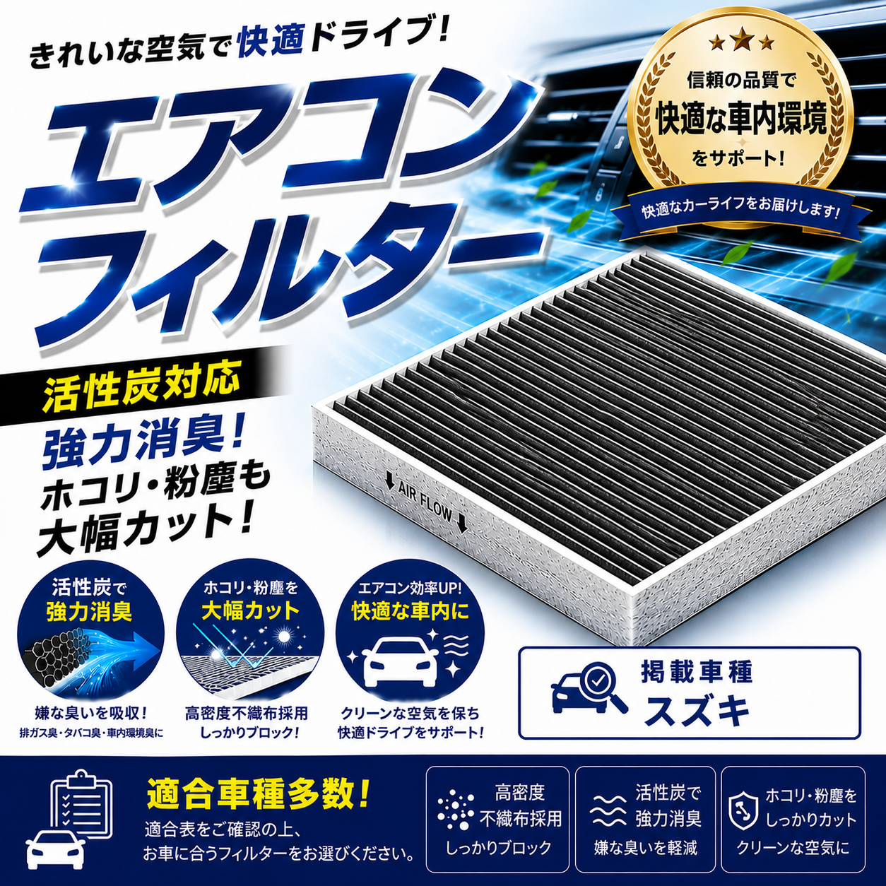 カーエアコンフィルター（スズキ） – ヨロスト。